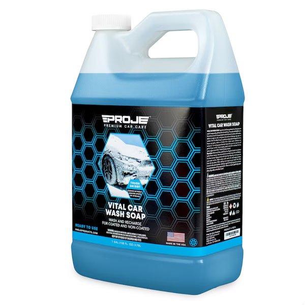 Vital Car Wash Soap 1 Gallon, Proje Premium Car Care, Mfr#: 10010
